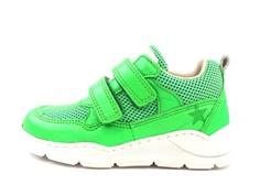 Bisgaard sneaker neon green med velcro